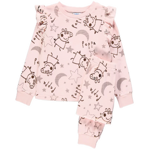 Peppa Pig | Pink Velour Pyjamas | Little Gecko