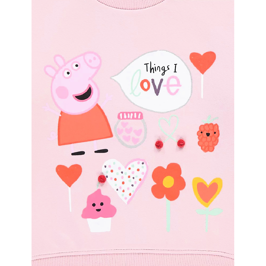Peppa Pig | Pink Sweatshirt | Little Gecko