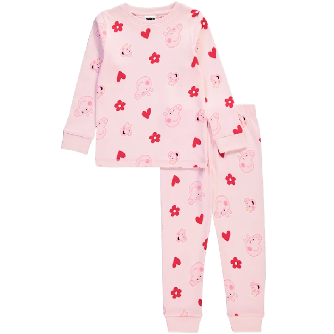 Peppa Pig | Pink Long Pyjamas | Little Gecko