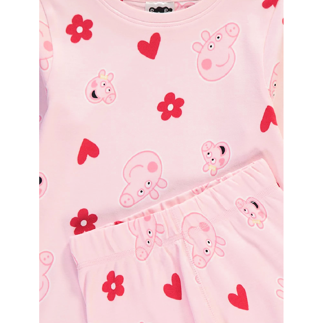 Peppa Pig | Pink Long Pyjamas | Little Gecko