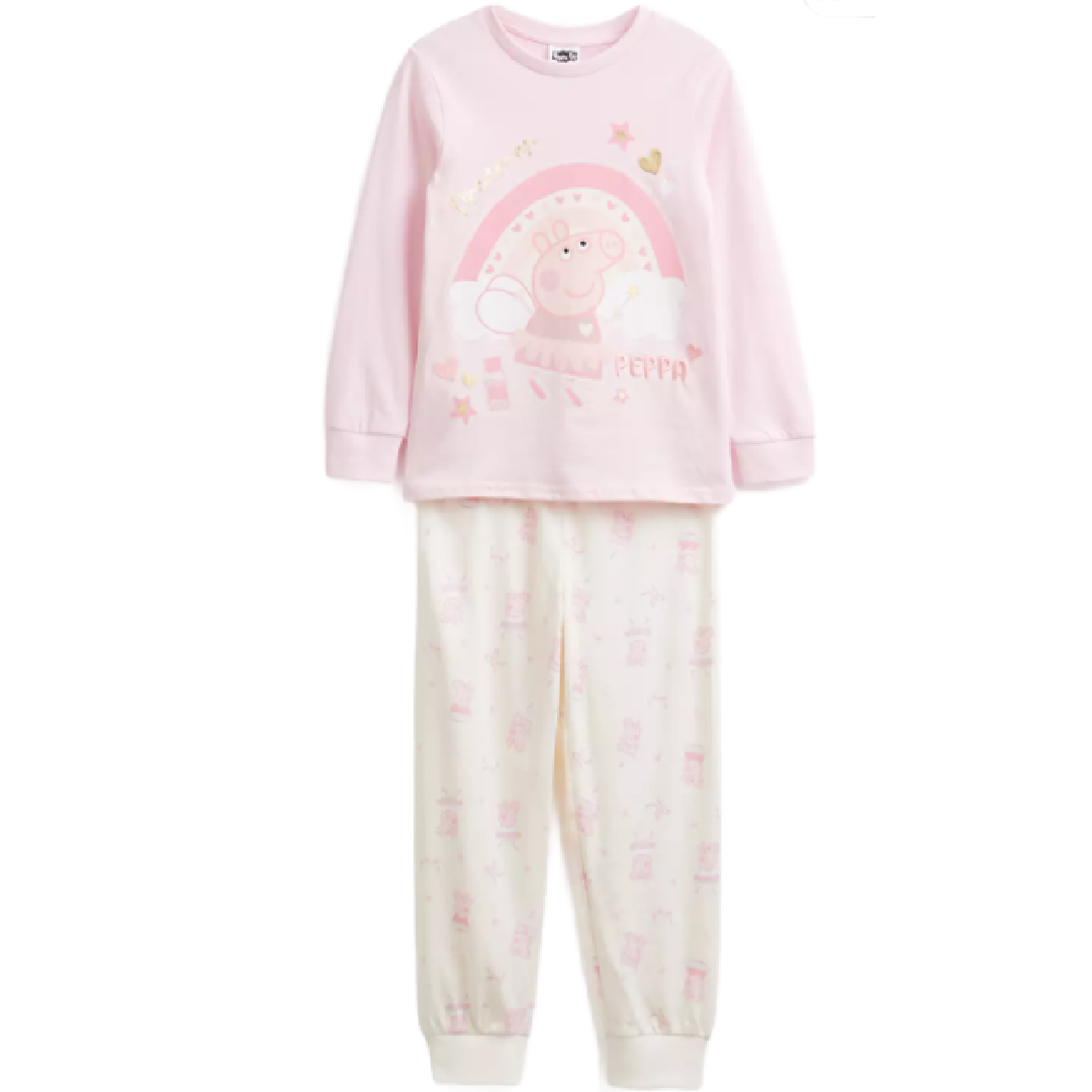 Peppa Pig | Pink Fairy Long Pyjamas | Little Gecko