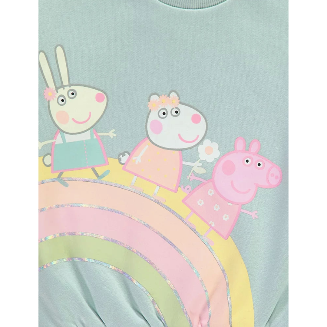 Peppa Pig | Rainbow Sweatshirt & Leggings Set | Little Gecko