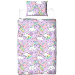 Peppa Pig | Bedtime Single Bed Quilt Cover Set | Little Gecko