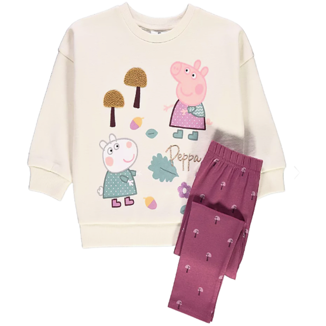Peppa Pig | Autumn Sweatshirt & Leggings Set | Little Gecko
