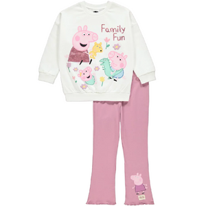 Peppa Pig | Sweatshirt & Flared Leggings Set | Little Gecko