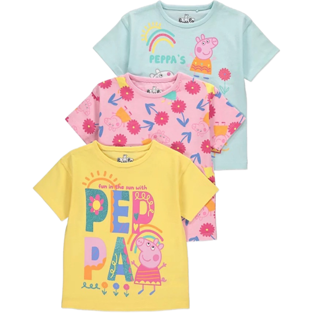 PEPPA PIG 3 Pack T-Shirts