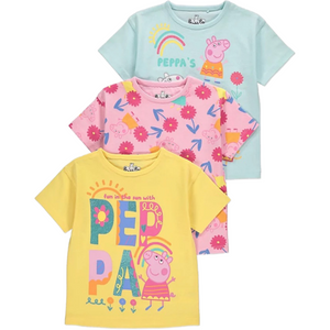 PEPPA PIG 3 Pack T-Shirts