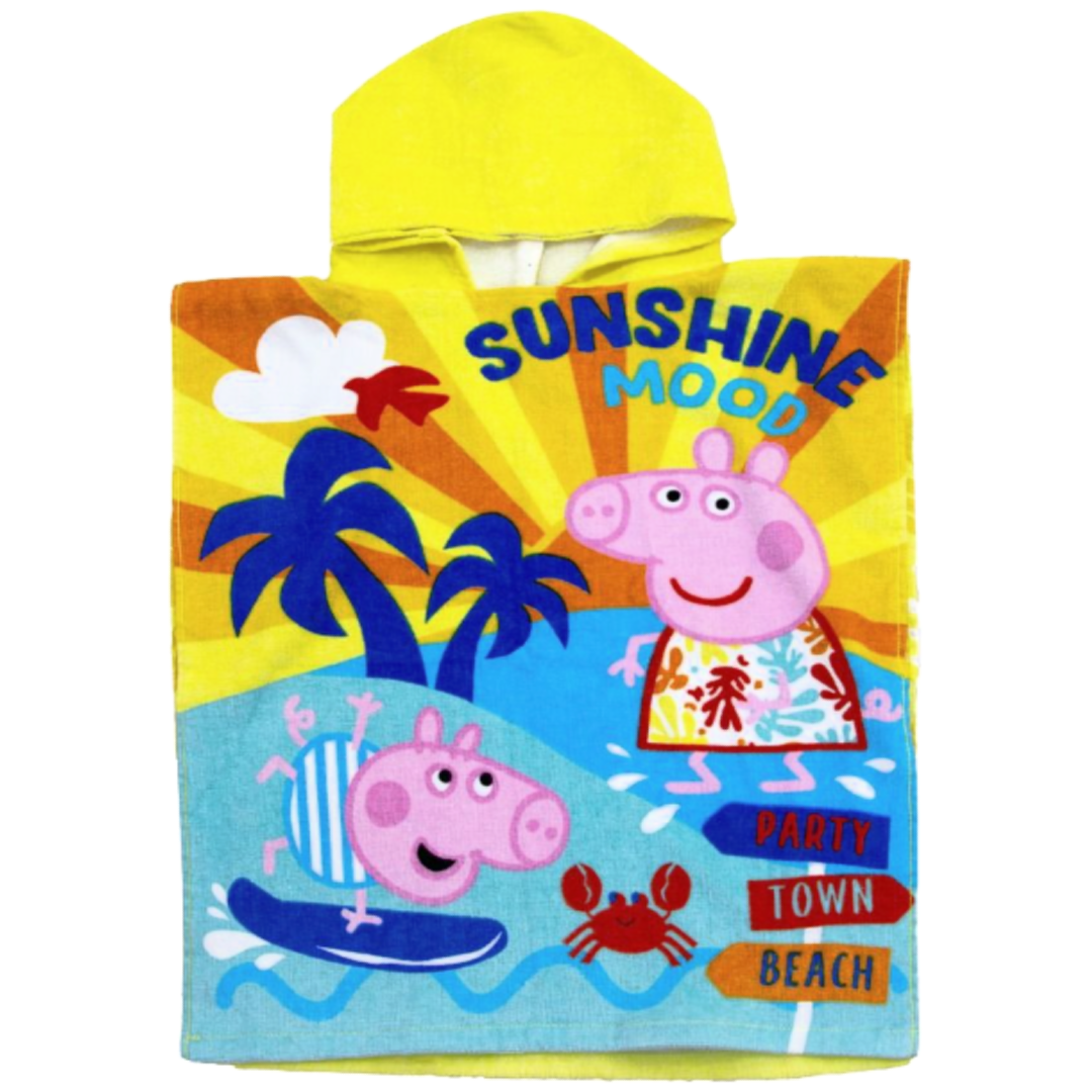 Peppa Pig | Ocean Hooded Towel | Little Gecko