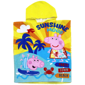 Peppa Pig | Ocean Hooded Towel | Little Gecko