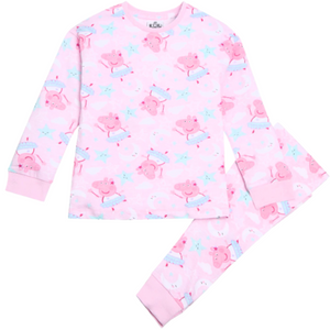 Peppa Pig | Pink All Over Print Pyjamas | Little Gecko