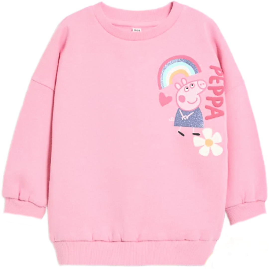 Peppa Pig | Pink Rainbow Sweatshirt | Little Gecko