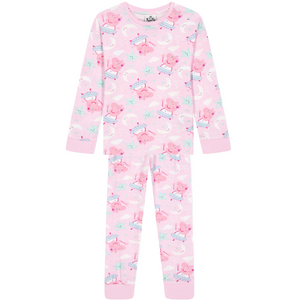 Peppa Pig | Pink All Over Print Pyjamas | Little Gecko