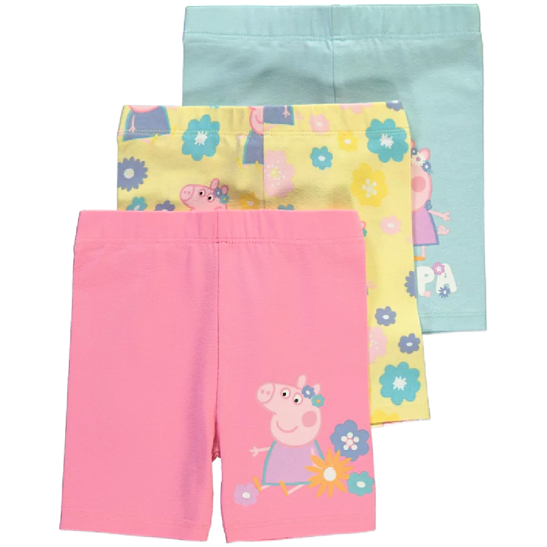 Peppa Pig | 3pk Bike Shorts | Little Gecko