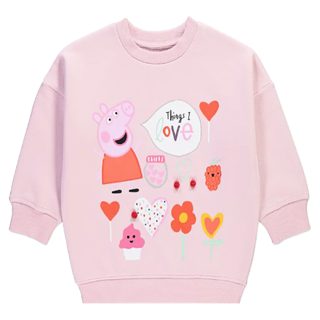 Peppa Pig | Pink Sweatshirt | Little Gecko