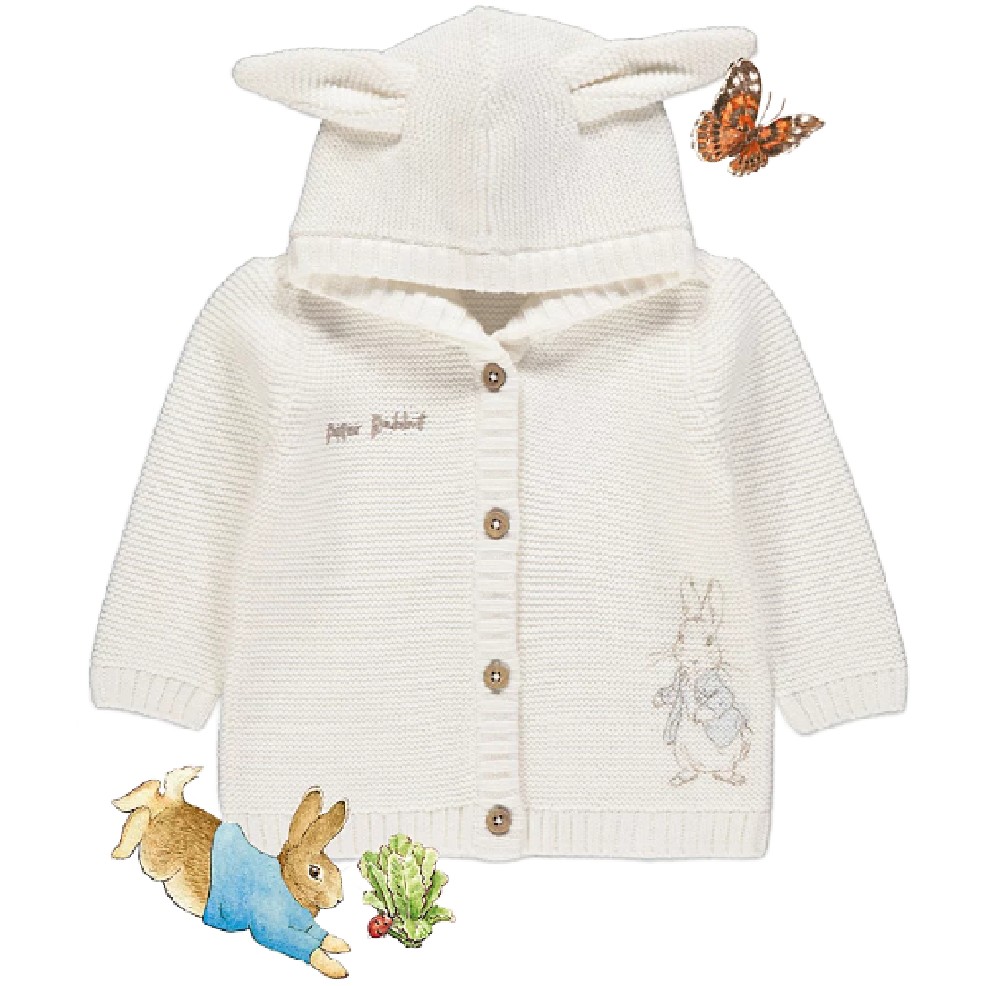Peter Rabbit | Knitted Hoodied Jacket | Little Gecko