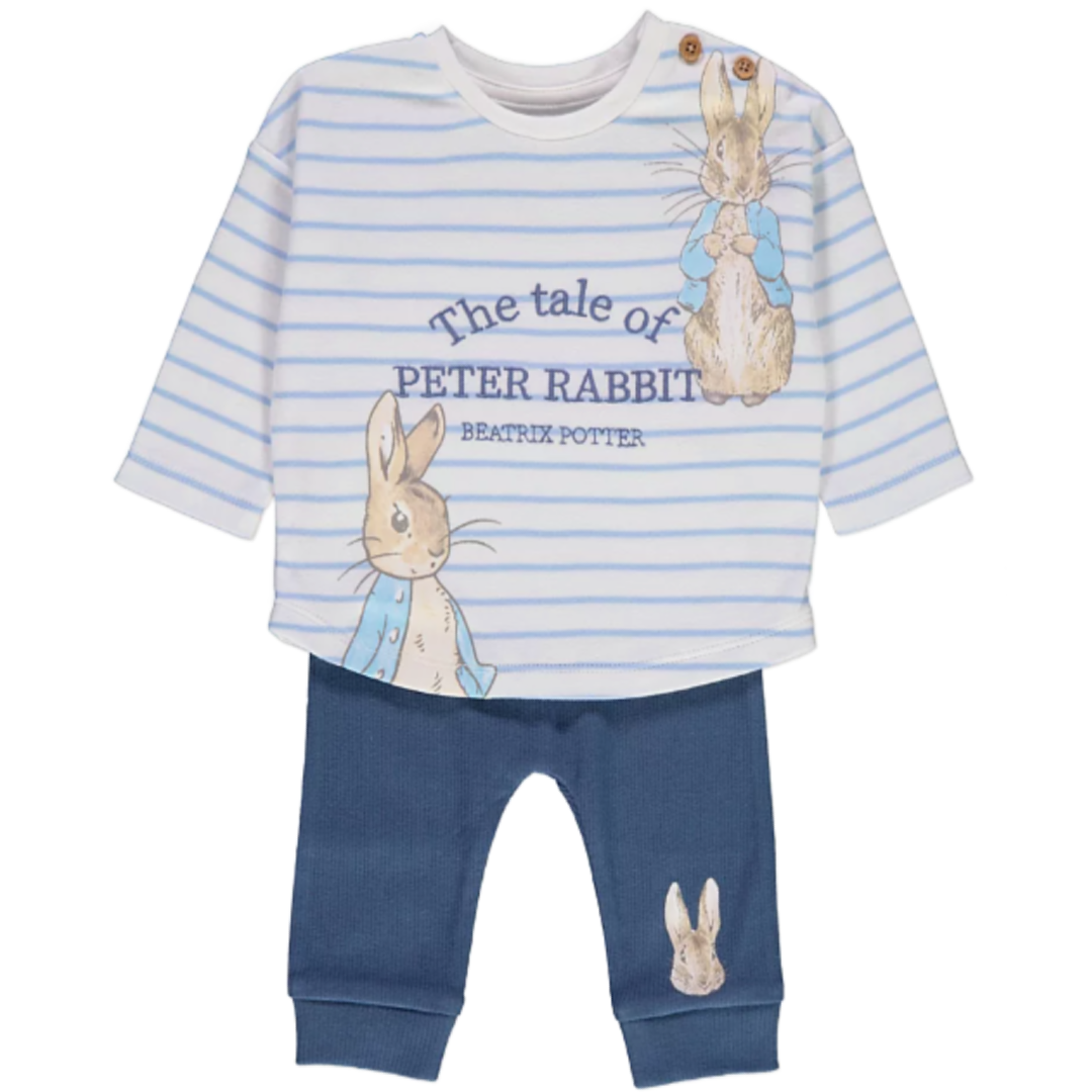 Peter Rabbit | Striped Top & Leggings Set | Little Gecko
