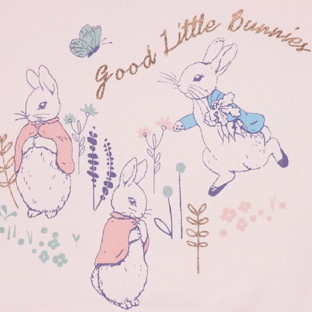Peter Rabbit | Pink Sweatshirt & Leggings Set | Little Gecko