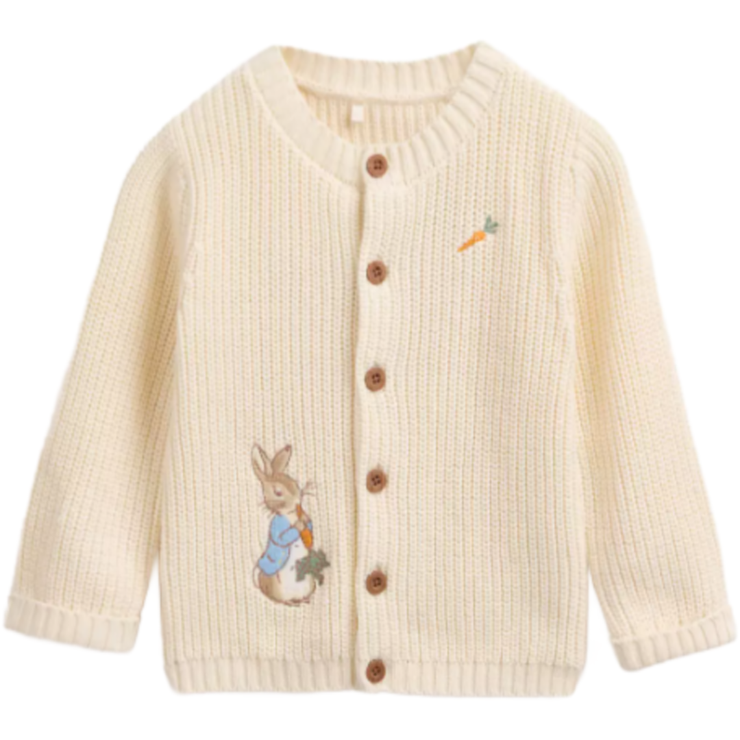 PETER RABBIT Cream Knitted Cardigan
