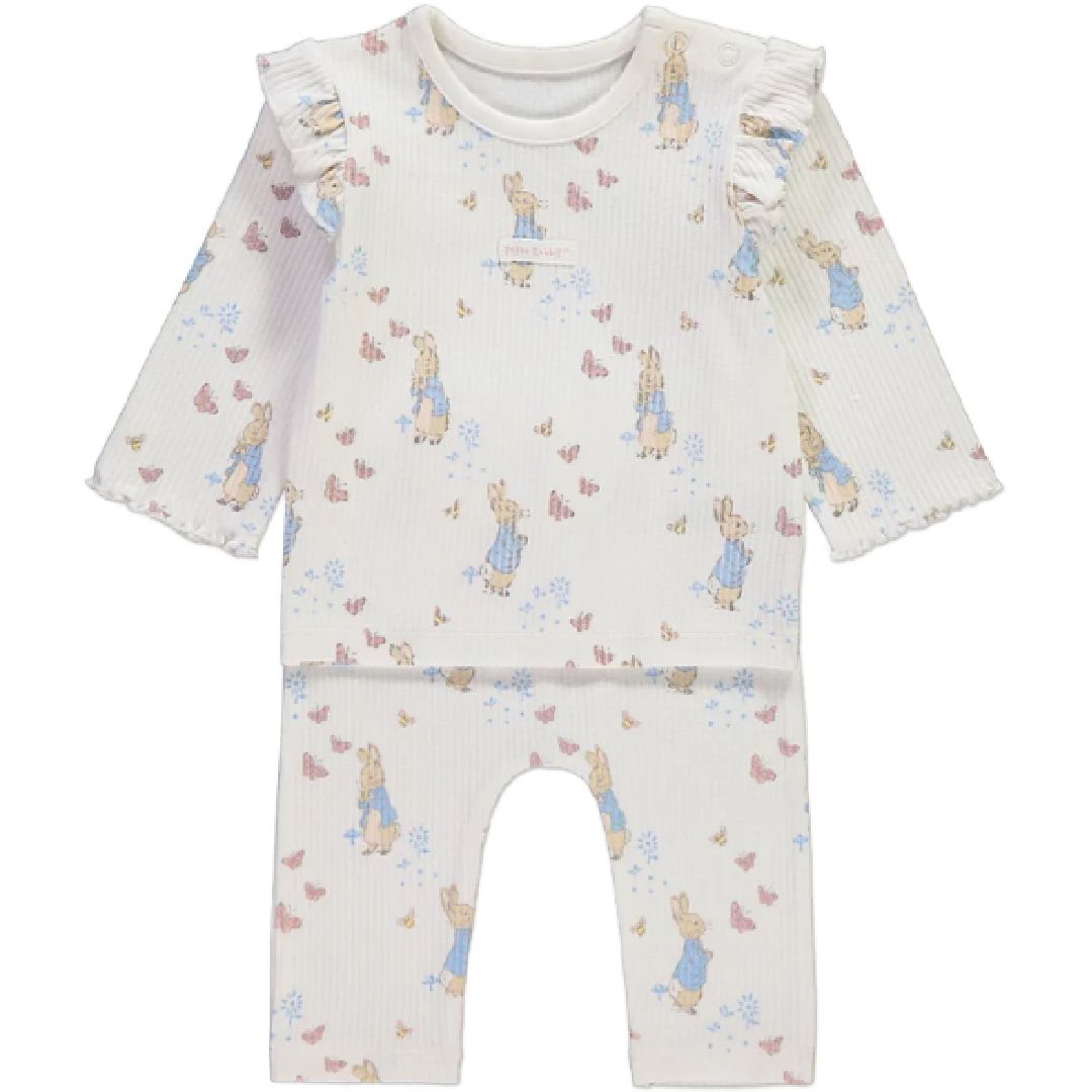 Peter Rabbit | Ribbed Top & Pants Set | Little Gecko
