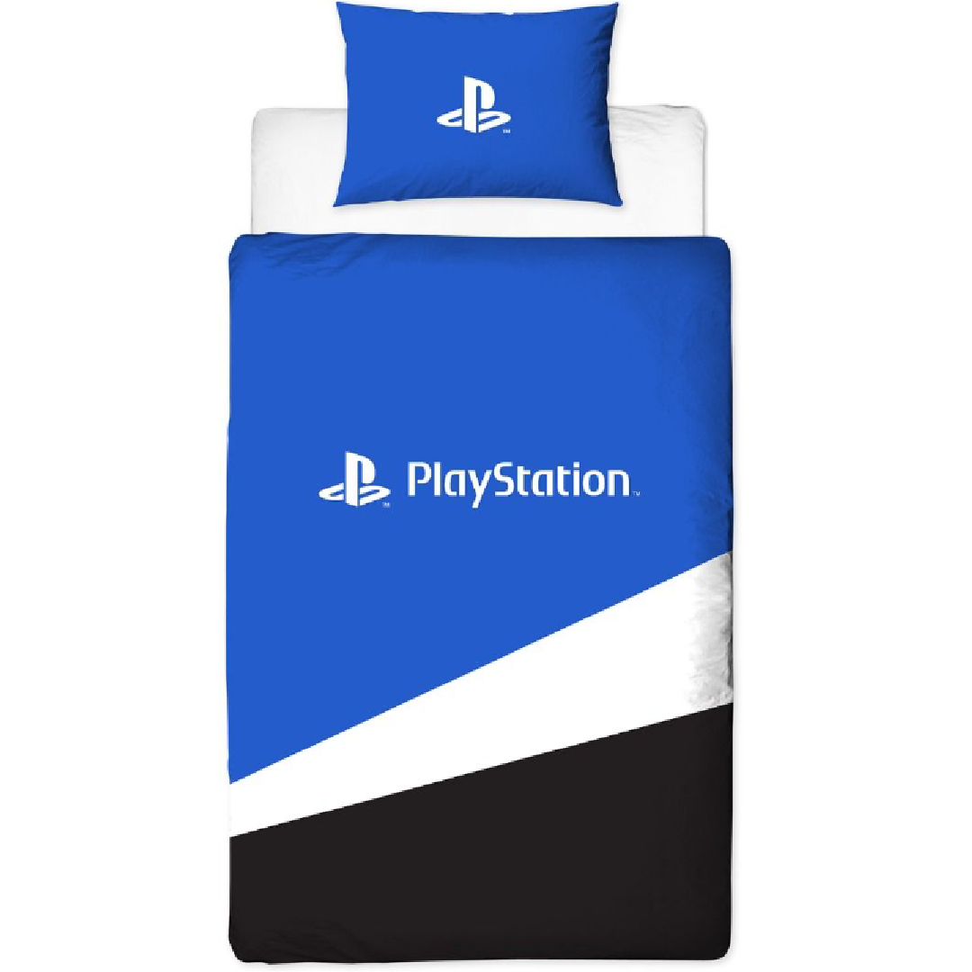 PlayStation | Single Bed Quilt Cover Set - Banner | Little Gecko