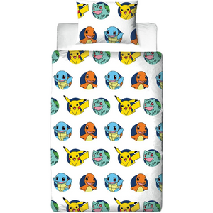 Pokémon | Gotta Double/Queen Bed Quilt Cover Set | Little Gecko