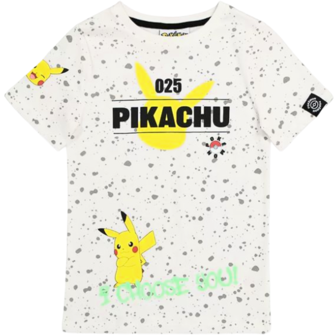 Pokémon | White Pikachu T-Shirt | Little Gecko