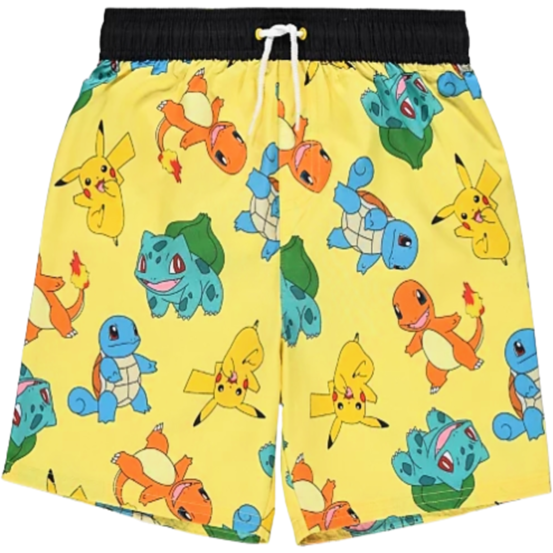 Pokémon | Yellow Characters Boardshorts | Little Gecko