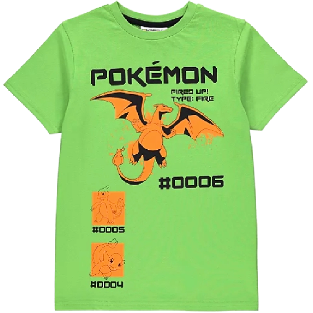 Pokémon | Green Fired Up T-Shirt | Little Gecko