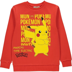 Pokémon | Red Pikachu Sweatshirt | Little Gecko