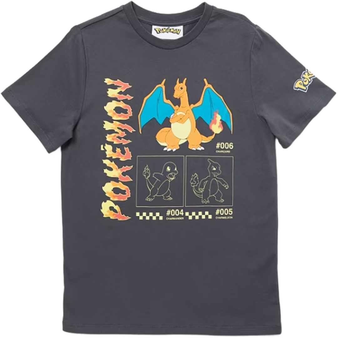 Pokémon | Charcoal T-Shirt | Little Gecko