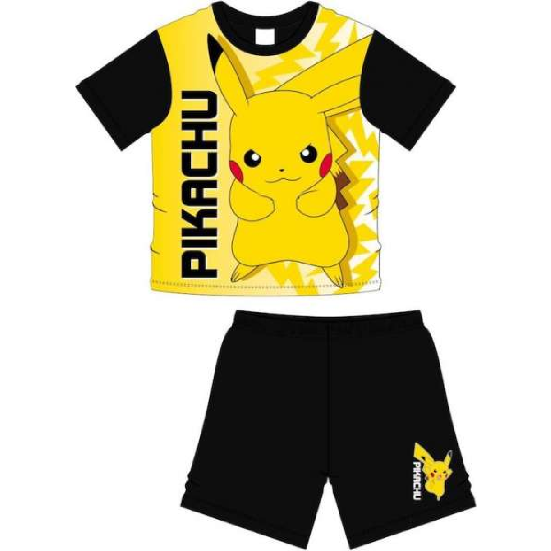 Pokémon | Black Pikachu Shortie Pyjamas | Little Gecko