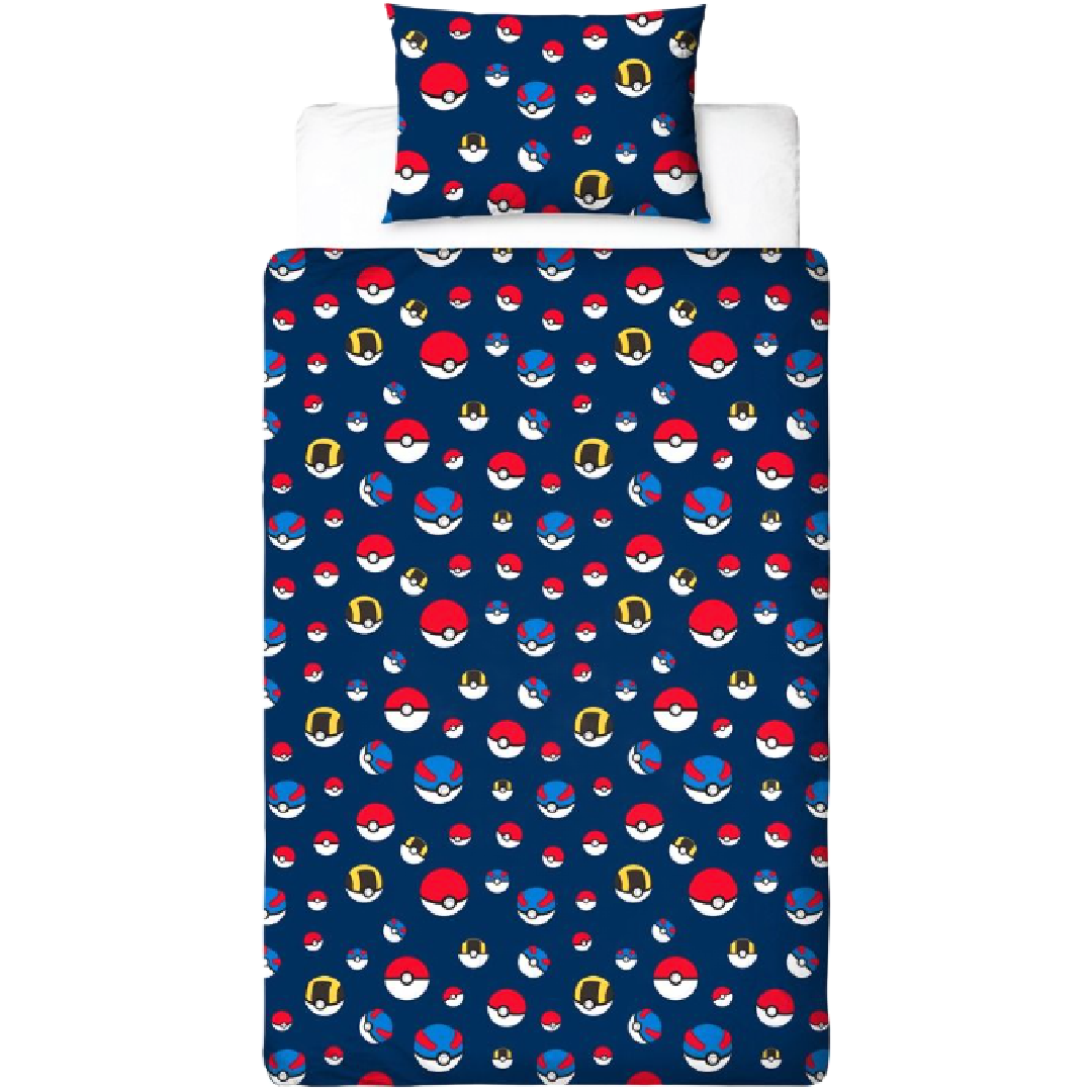Pokémon | Retro Single Bed Quilt Cover Set | Little Gecko