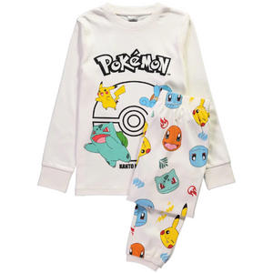 Pokémon | Cream Long Pyjamas | Little Gecko