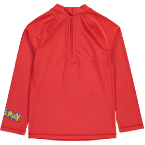 Pokémon | Red Rashie Swim Top | Little Gecko