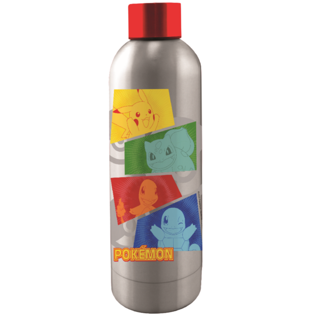 Pokémon | Pikachu & Friends Stainless Steel Drink Bottle | Little Gecko