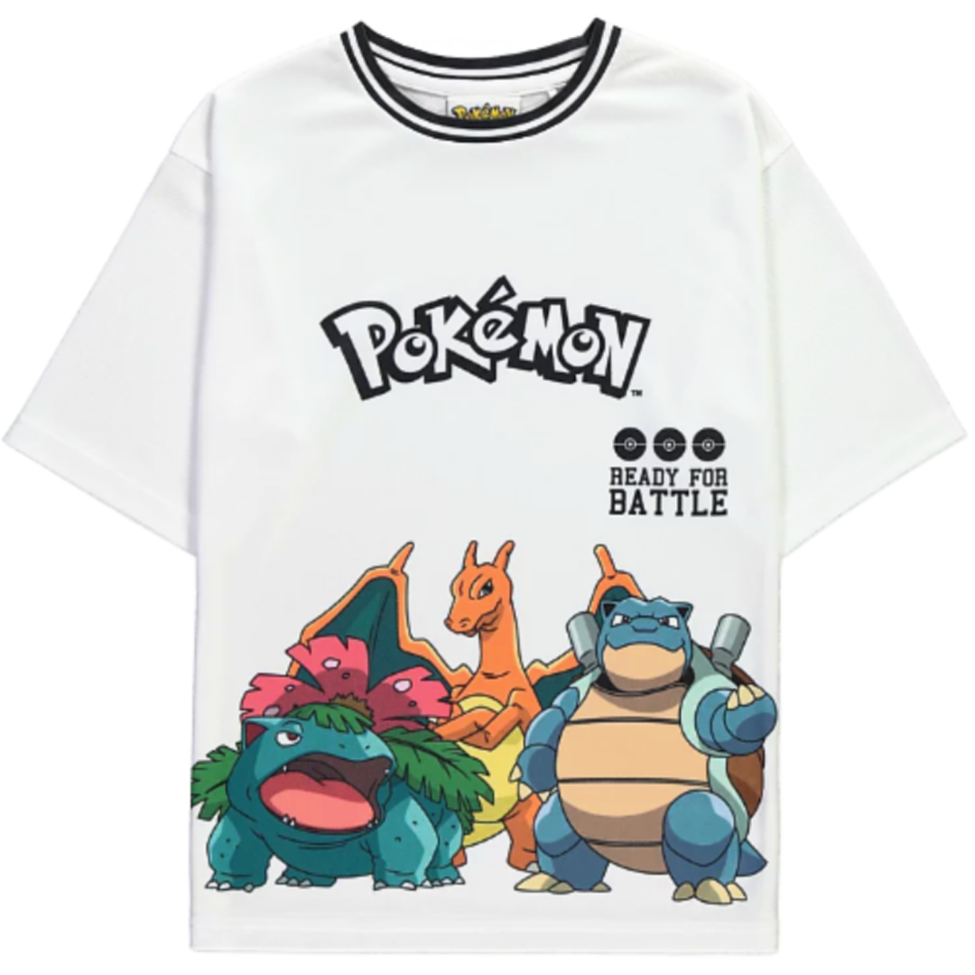 Pokémon | White Characters T-Shirt | Little Gecko