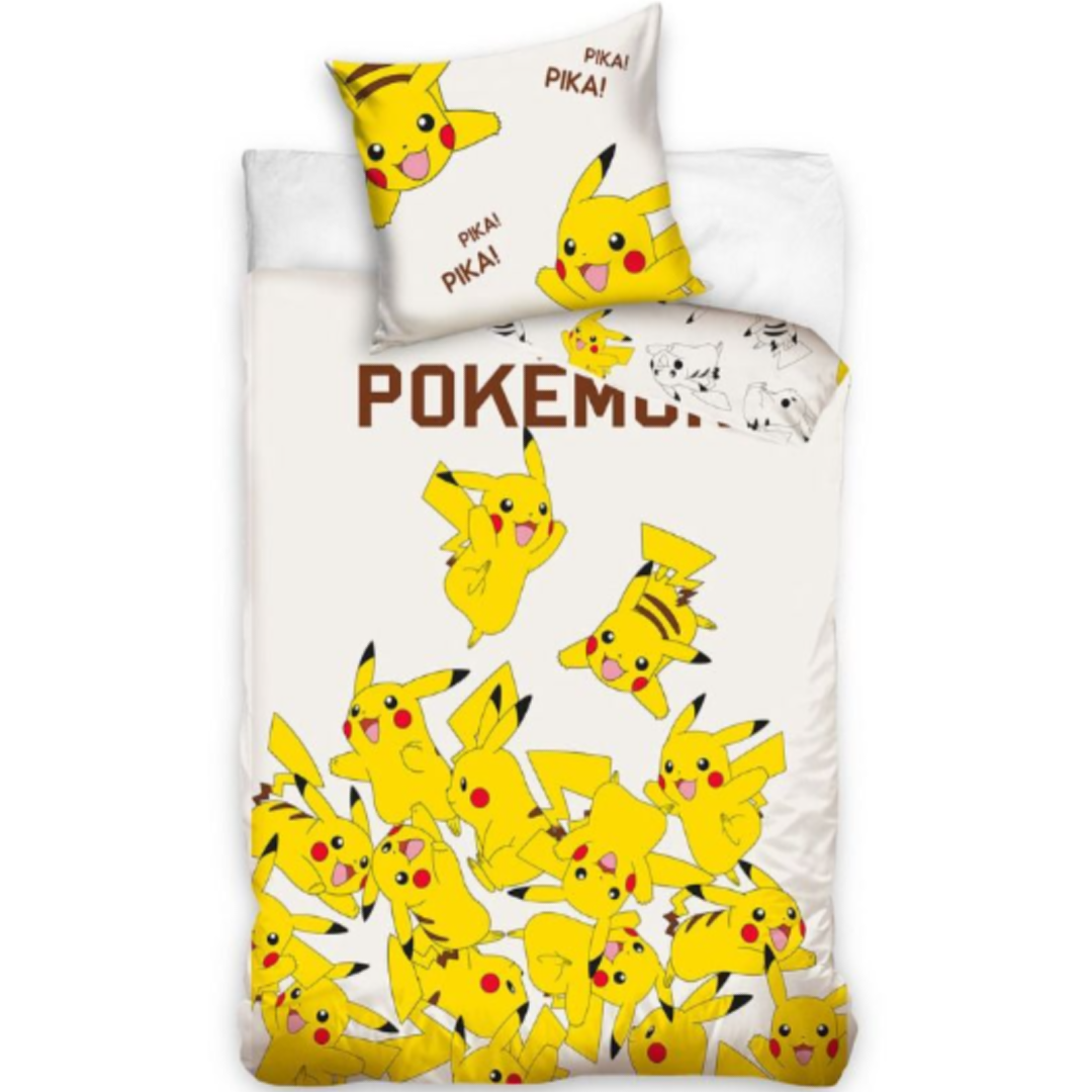 Pokémon | Single Bed Quilt Cover Set - Pikachu | Little Gecko