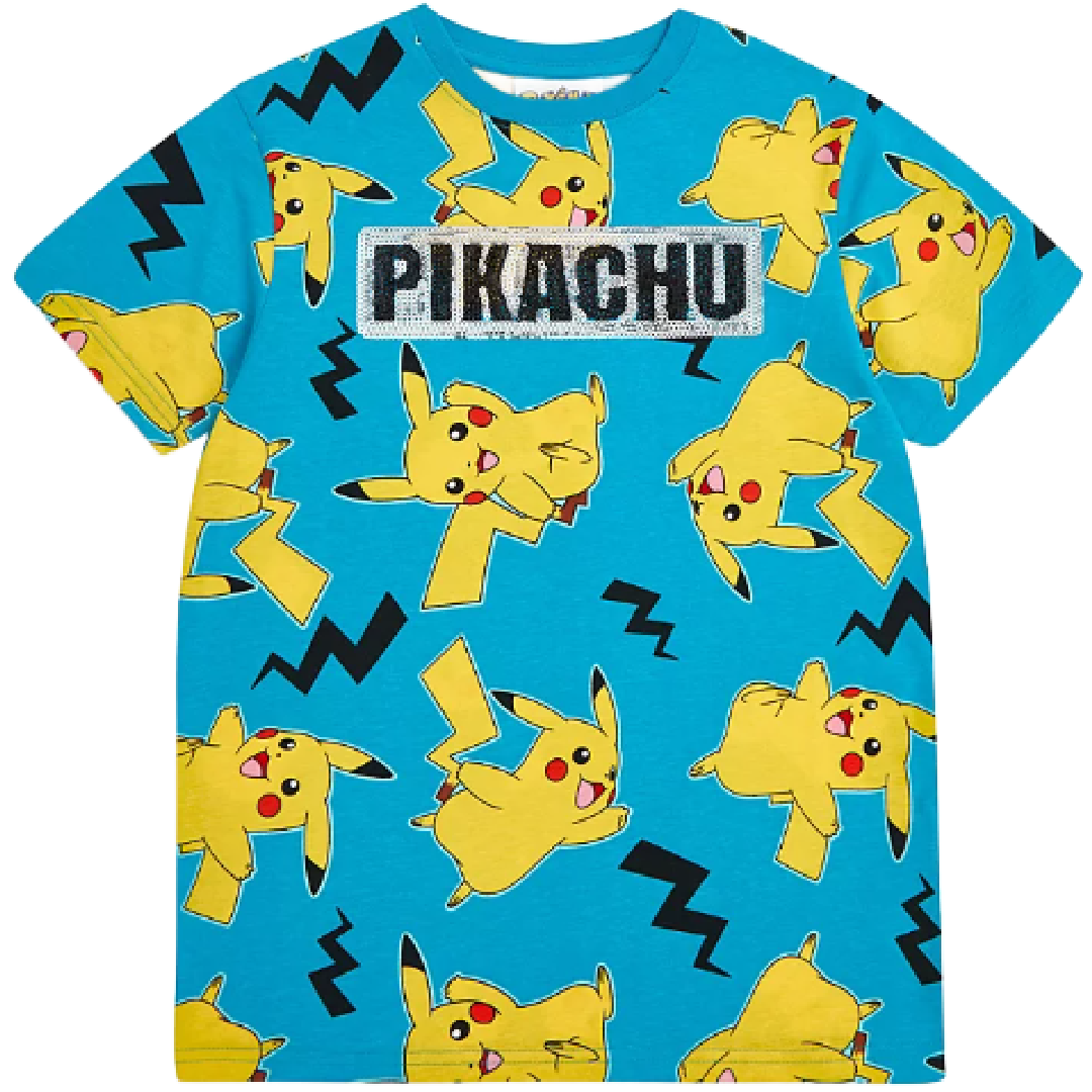 Pokémon | Blue Pikachu T-Shirt | Little Gecko
