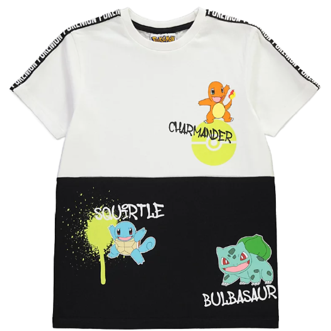 Pokémon | Colour Block T-Shirt | Little Gecko