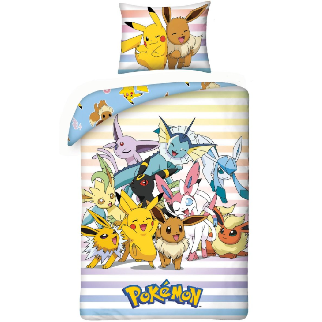 Pokémon | Single Bed Quilt Cover Set - Characters | Little Gecko