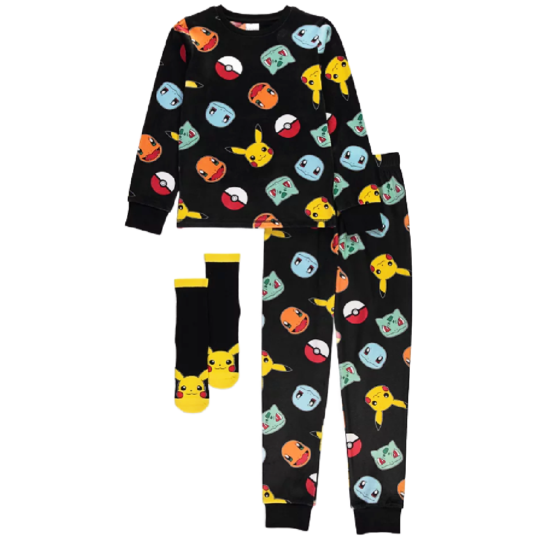 Pokémon | Long Pyjamas & Socks Set | Little Gecko
