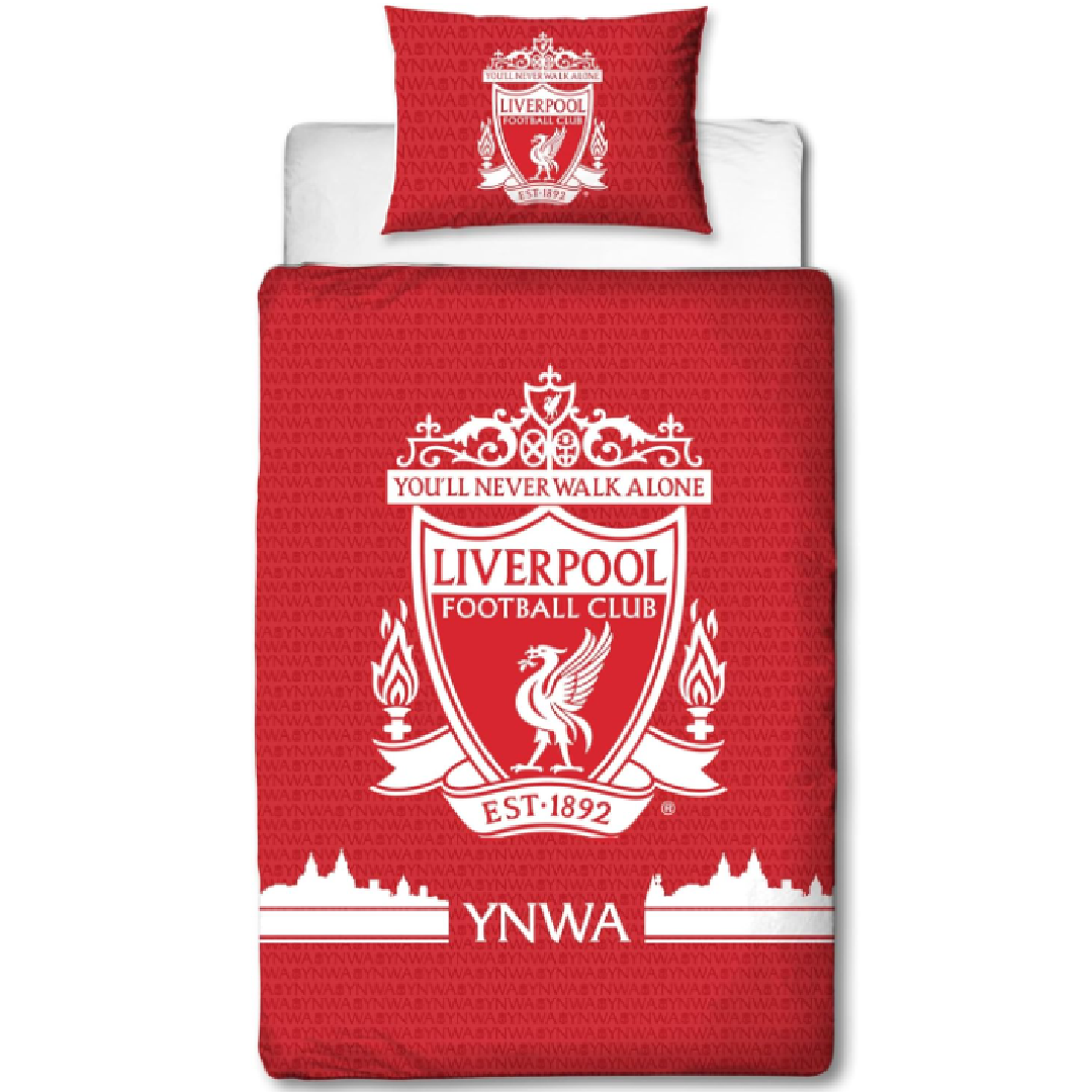 Premier League | Liverpool FC Tone Single Bed Quilt Cover Set | Little Gecko