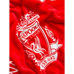 Premier League | Liverpool FC Logo Fleece Blanket | Little Gecko