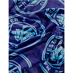 Premier League | Manchester City FC Mono Fleece Blanket | Little Gecko