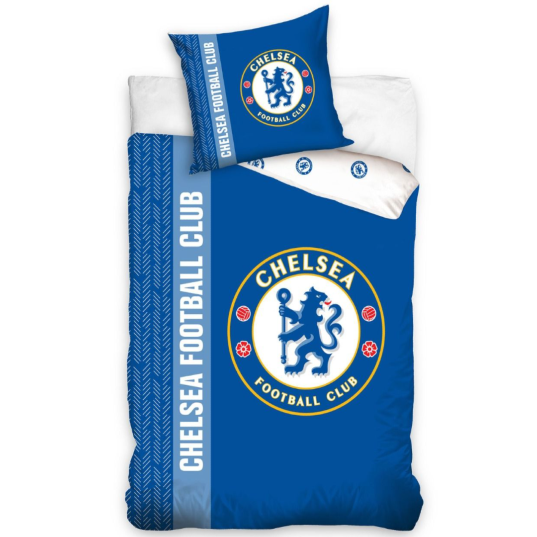 Premier League | Chelsea FC Logo Single Bed Quilt Cover Set | Little Gecko