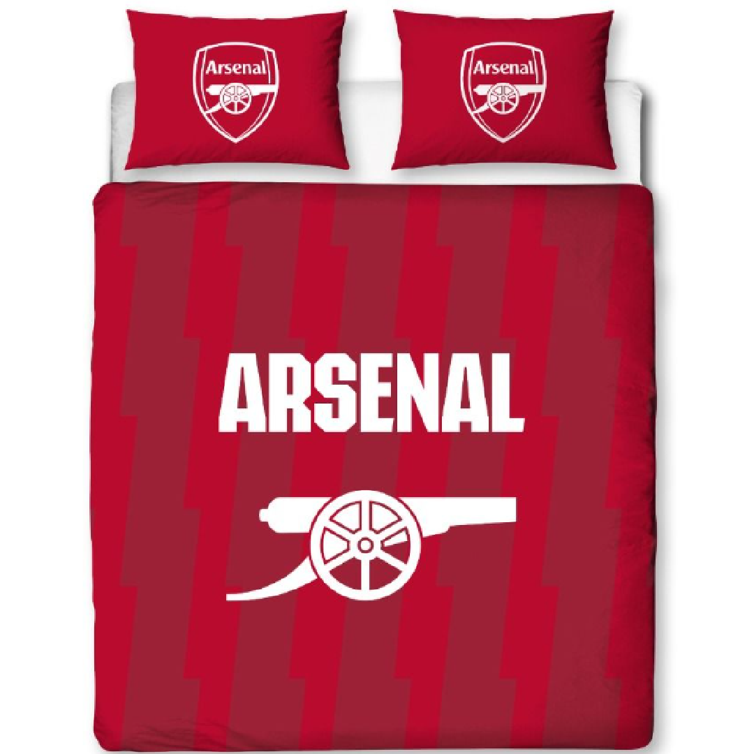 Premier League | Arsenal FC Lightning Double/Queen Bed Quilt Cover Set | Little Gecko