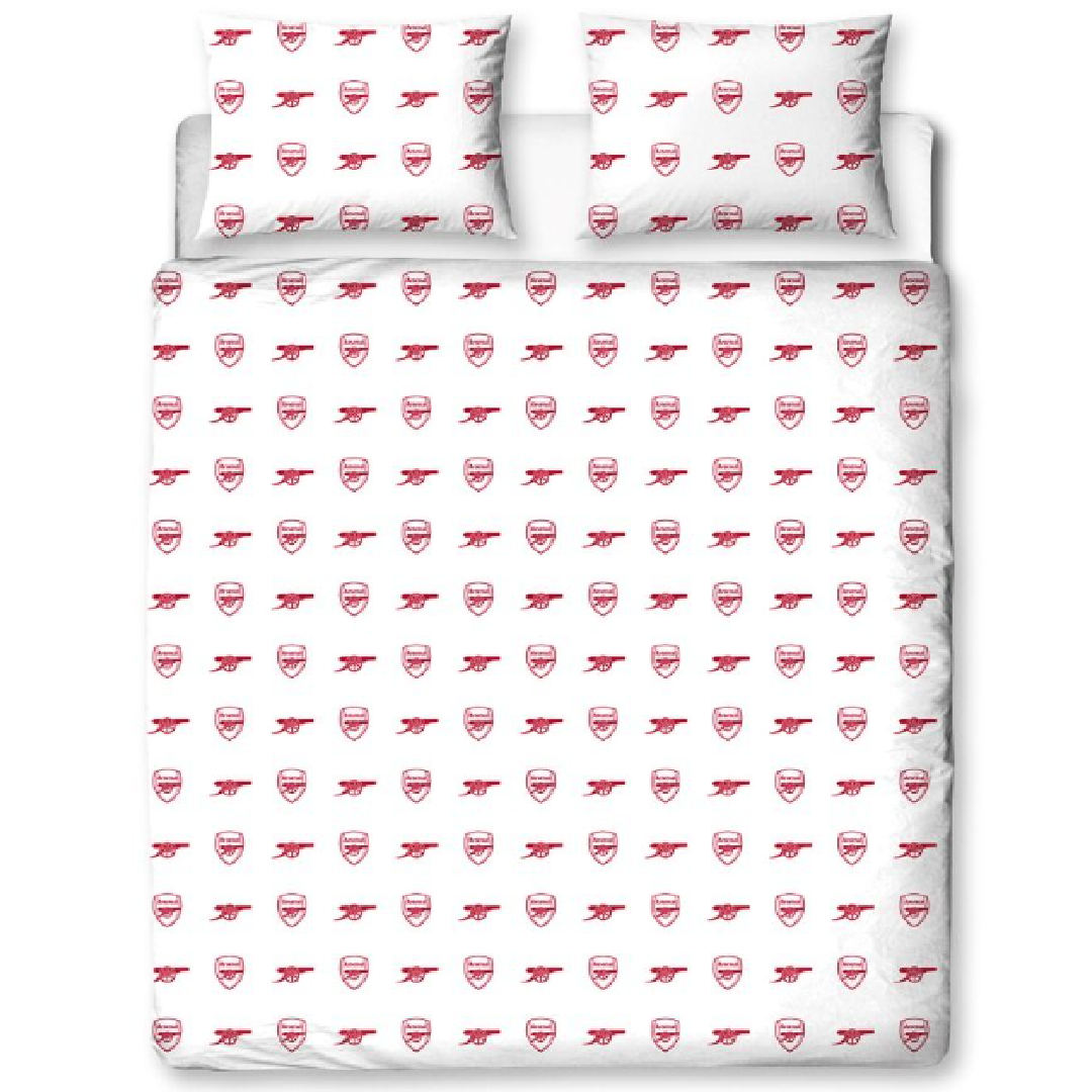 Premier League | Arsenal FC Lightning Double/Queen Bed Quilt Cover Set | Little Gecko