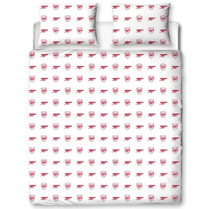 Premier League | Arsenal FC Lightning Double/Queen Bed Quilt Cover Set | Little Gecko