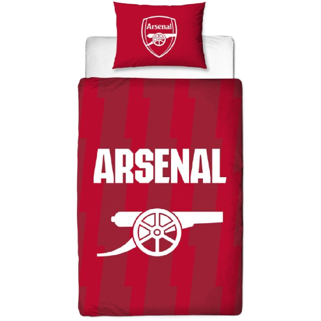 Premier League | Arsenal FC Single Bed Quilt Cover Set - Lightning | Little Gecko