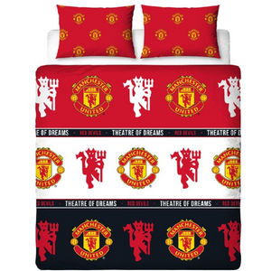 Premier League | Manchester United FC Match Double/Queen Bed Quilt Cover Set | Little Gecko